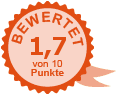 Rainer Kittmann wurde 1 mal bewertet mit 1,7 von 10 Punkten